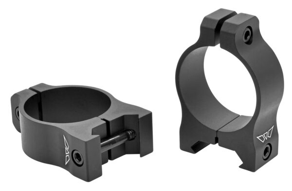 Warne V413M Scope Rings Vapor Matte Black 30mm Low 0 MOA — view 1