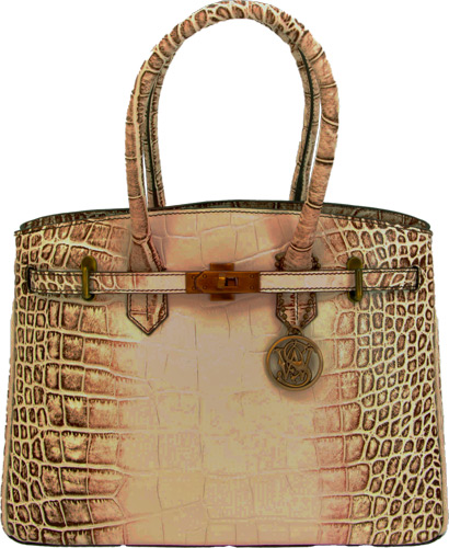 CAMELEON S&W CROC HANDBAG - CONCEALED CARRY PURSE — view 1