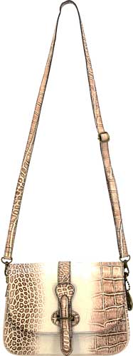 CAMELEON S&W CROC HANDBAG - CROSSBODY CARRY PURSE — view 1