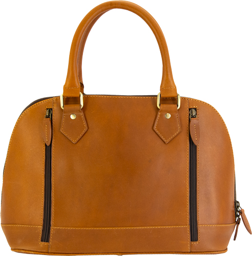 CAMELEON S&W CLASSIC SATCHEL - CONCEALED CARRY PURSE BROWN — view 1