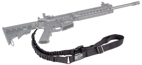 M&P Accessories 110030 Single Point Sling Kit Black Nylon w/ Adjustable Bungee Design for AR Platform — view 1