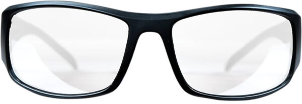M&P Accessories 110168 Thunderbolt Shooting Glasses Full Size Clear Mirror Lens Black Frame — view 1