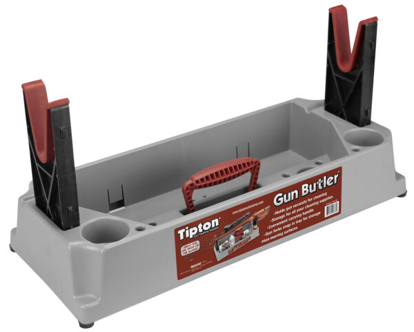 Tipton 100333 Gun Butler Rifle/Shotgun Firearm Gray/Red Plastic — view 1