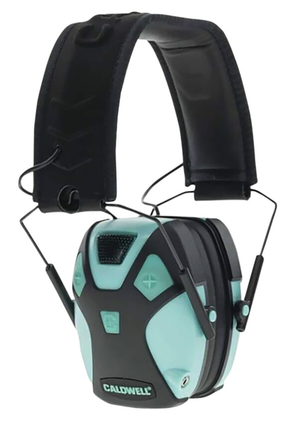 Caldwell 1101672 E-Max Pro 23 dB Over the Head Aqua Blue/Black Adult — view 1