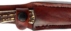 UNCLE HENRY KNIFE NEXT GEN - STAGLON 3.1" CAPER W/LTHR SHTH — view 2