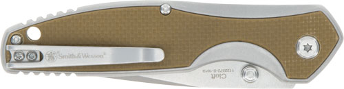 S&W KNIFE CLEFT 3.25" SPRING - ASSIST G10 SCALES HANDLE — view 1