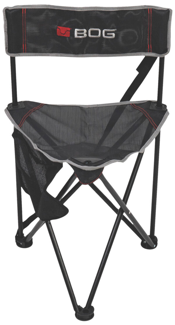 Bog-Pod 1117130 Triple Play  Chair, 3 Legs, Black, Steel Frame, Exterior Pocket — view 1