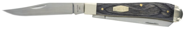 Old Timer 1135990 Heritage Series Trapper 940T 3" Folding Clip Point/Spey Plain D2 Steel Blade, 3.70" Gray Wood Laminate Handle — view 1