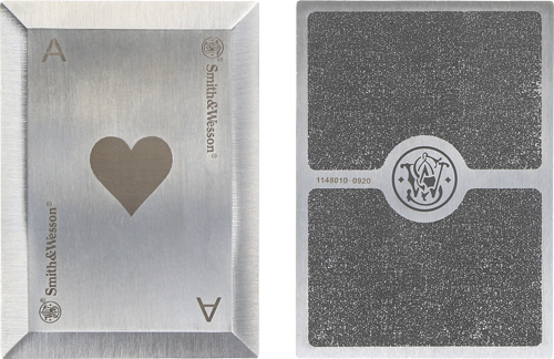 S&W BULLSEYE THROWING CARDS - 4-PACK SS LASER ETCHED W/SHTH — view 1