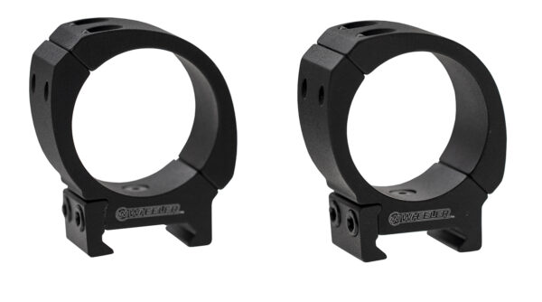 Wheeler 1133751 Sporter Scope Rings  Black 30mm Medium — view 1