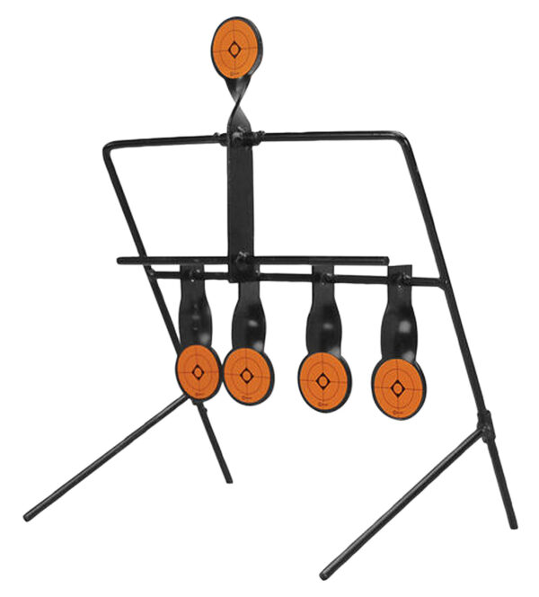 Caldwell 820585  Resetting Target Airgun AR500 Steel Black/Orange Impact Enhancement Motion 1.50" — view 1