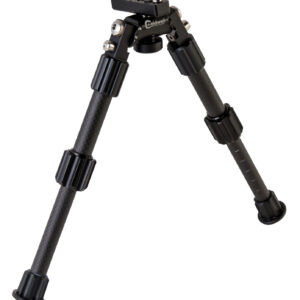 Caldwell 1081953 Accumax Premium M-Lok/Key Mod Bipod 6-9" Black Carbon Fiber
