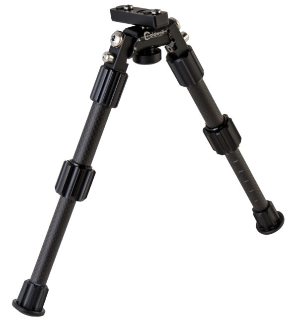 Caldwell 1081953 Accumax Premium M-Lok/Key Mod Bipod 6-9" Black Carbon Fiber — view 1