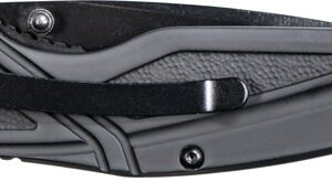S&W KNIFE BLACK RUBBER 3" BLK - OXIDE BLADE W/POCKET CLIP — view 2