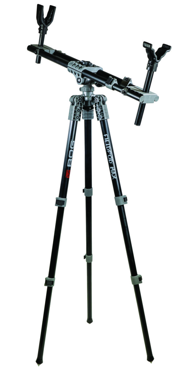 Bog-Pod 1100473 Fieldpod Max Tripod with Black Finish, Spike Feet, Carry Strap, Bubble Level, Independent Leg Adjustment & 20-48" Vertical Adjustment — view 1