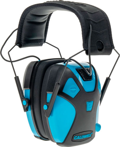 CALDWELL E-MAX PRO YOUTH - ELECTRONIC EARMUFF NEON BLUE — view 1