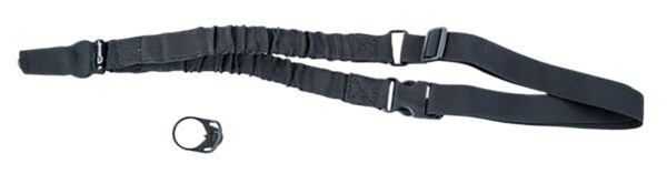 Caldwell 156215 Single Point Tactical Sling Black Nylon Adjustable Bungee AR Platform — view 1