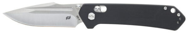 Schrade 1182620 Divergent  3.06" Folding Modified Drop Point Plain Satin AUS-8A SS Blade 4.31" Black G10 Handle — view 1