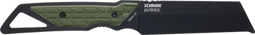 SCHRADE KNIFE OUTBACK CLEAVER - FIXED 3.6" BLACK/GREEN — view 1