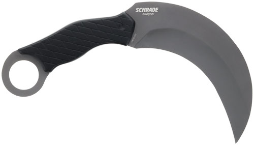 SCHRADE KNIFE BONEYARD 5.2" - FIXED KARAMBIT MATTE SS/BLACK — view 1