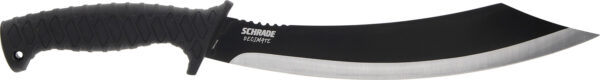 Schrade 1182527 Decimate Parang  11.75" Fixed Parang Plain Black Black Oxide 3Cr13 Steel Blade 6.75" Black Rubber Overmold Handle Includes Sheath — view 1