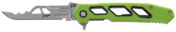 Schrade 1197645 Isolate Enrage 7 2.60" Folding Scalpel Plain Satin 420A Steel Blade, 4.25" Green Non-Slip Carbon Fiber Handle, Includes Blade Removal Tool/Case/Sheath/ — view 1