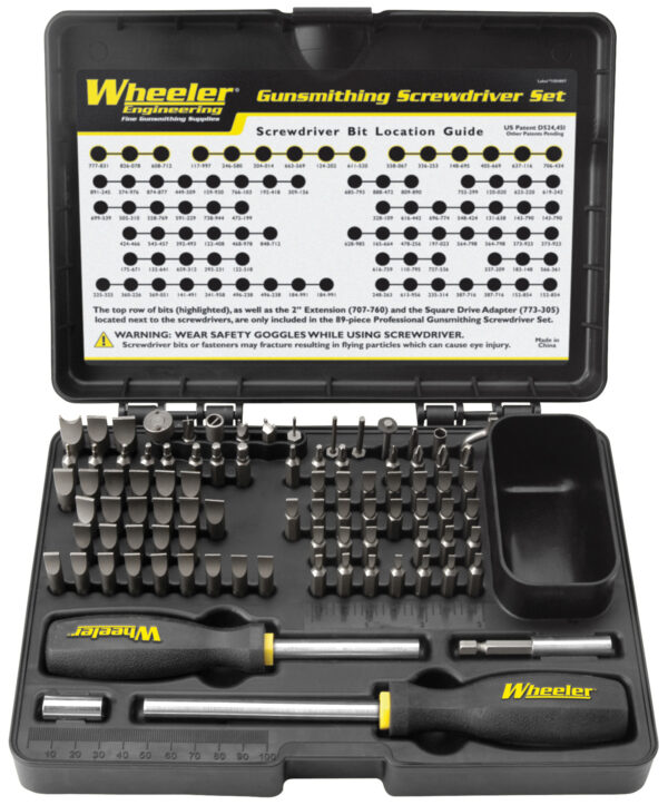 Wheeler 4001008 Pro Gunsmithing Screwdriver Set Black 89 Pieces — view 1