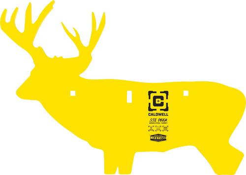 CALDWELL AR500 DEER TARGET - 3/8"  AR500 STEEL YELLOW — view 1