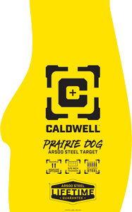 CALDWELL AR500 PRARIE DOG TRGT - 3/8"  AR500 STEEL YELLOW