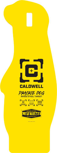 CALDWELL AR500 PRARIE DOG TRGT - 3/8"  AR500 STEEL YELLOW — view 1