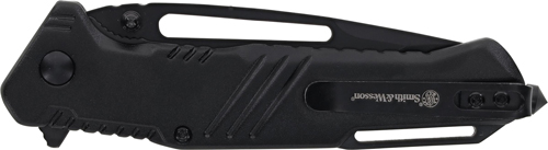 S&W KNIFE EXTREME OPS 3" TANTO - W/GLASS BREAKER BLACK/BLACK — view 1