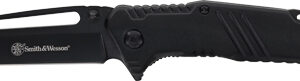 S&W KNIFE EXTREME OPS 3" TANTO - W/GLASS BREAKER BLACK/BLACK — view 2