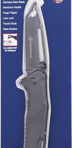 S&W KNIFE EXTREME OPS 3" TANTO - W/GLASS BREAKER BLACK/BLACK — view 3