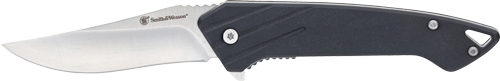 S&W KNIFE BLACK OPS RECURVE - FOLDER 3" SS/BLACK DROP POINT — view 1