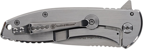 S&W KNIFE EXECUTIVE PLATINUM - 3" SS/SS DROP POINT W/PKT CLIP — view 1