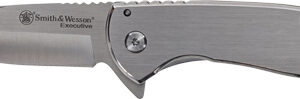 S&W KNIFE EXECUTIVE PLATINUM - 3" SS/SS DROP POINT W/PKT CLIP — view 2