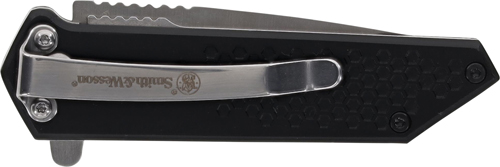S&W KNIFE EXTREME OPS SPRING - ASSIST TANTO 2.5" BLACK/SS — view 1