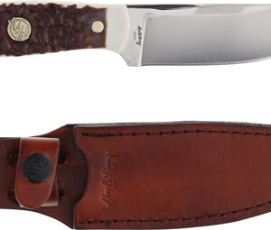 UNCLE HENRY KNIFE NEXT GEN - STAGLON 4.6" BLD W/LTHR SHTH — view 2