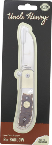 UNCLE HENRY KNIFE NEXT GEN - STAGLON 2.7" FOLDER WHARNCLIFE — view 1