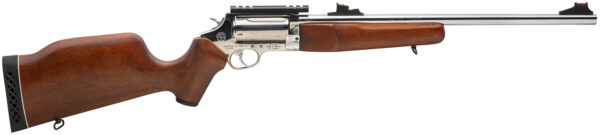 Rossi SCJ4510SS Circuit Judge  45 Colt (LC) Caliber or 410 Gauge with 5rd Capacity, 18.50" Barrel, Polished Stainless Metal Finish & Hardwood Monte Carlo Stock Right Hand (Full Size) — view 1