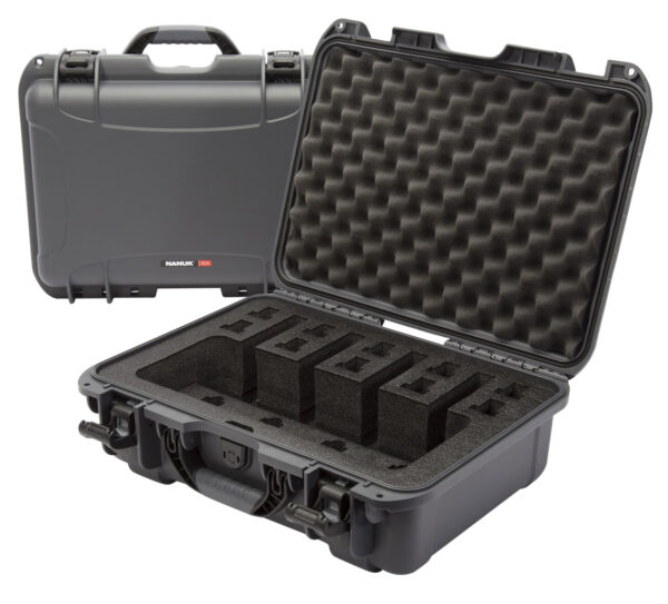 Nanuk 9254UP7 925 4 Up Gun Case Waterproof Graphite Resin w/ Closed-Cell Foam Padding 17" L x 11.80" W x 6.40" H Interior Dimensions — view 1