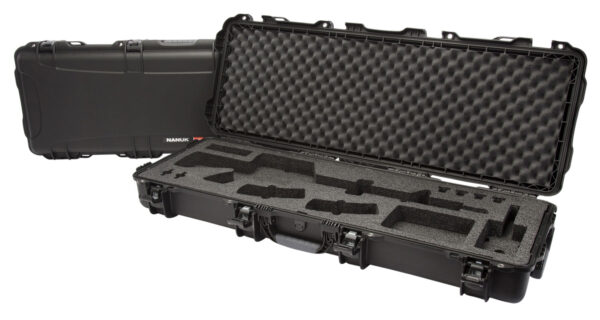 Nanuk 990AR01 990  Black Polymer w/ Foam Padding Lockable Latches & Wheels — view 1