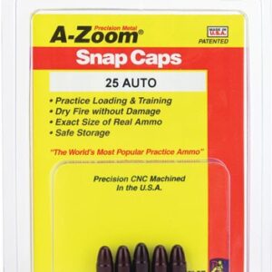 A-ZOOM METAL SNAP CAP .25ACP - 5-PACK — view 2