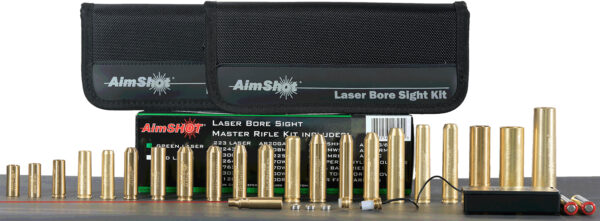 AimShot  Master Kit  Multi-Caliber Bore Sight with Red 650nM Laser, Uses L736 Button Cell Batteries & 2 AAA Batteries for Battery Pack for Rifles (Batteries Not Included) — view 1