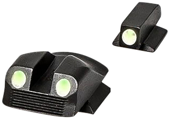 Kimber Mfg.,inc ML11229 Micro.380/Micro9 Sight Set  Green/Tritium Black Outline Front Sight-Green/Tritium Black Outline Rear Sight — view 1
