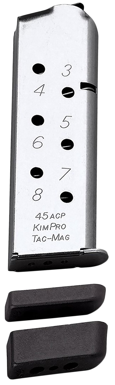 Kimber Mfg.,inc 1100721A Tac-Mag  8rd 45 ACP Silver Stainless Steel — view 1