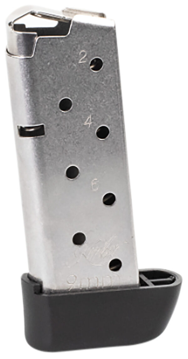 Kimber Mfg, Inc 1200845A Micro 9  7rd Extended 9mm Luger Silver Stainless Steel — view 1