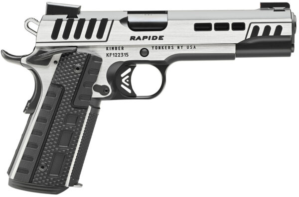 Kimber Mfg.,inc 3000421  Rapide Scorpius 9mm 9+1 5" Black KimPro II w/ Brush Polished Flats Stainless Steel Slide G10 Grip — view 1