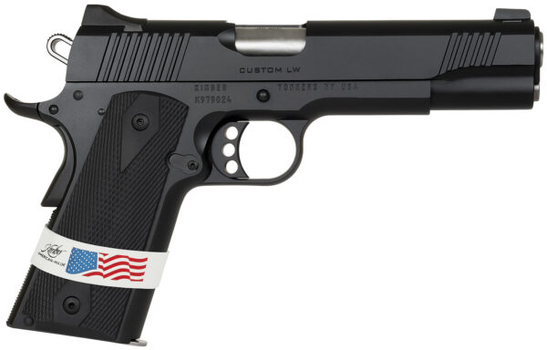 Kimber Mfg, Inc 3000500 Custom LW Liberty 45 ACP 7+1 5" Stainless Match Grade Barrel, KimPro Black Serrated Steel Slide, KimPro Black Aluminum Frame w/Beavertail, ANKA Grip — view 1