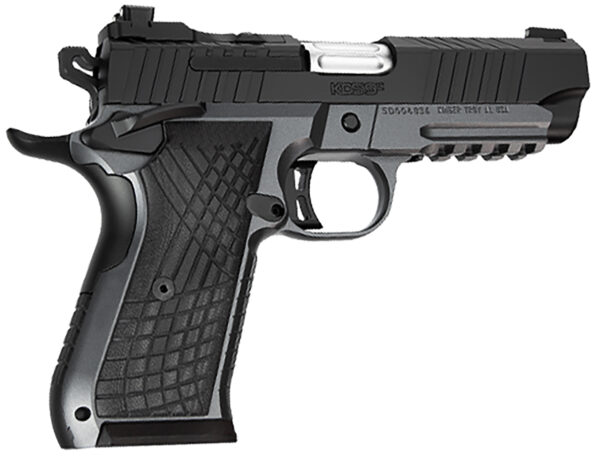 Kimber Mfg.,inc 3100018 KDS9C Rail 9mm 10+1 4.09" KimPro Gray/Black Front and Rear Serrations Stainless Steel G-10 Grip — view 1